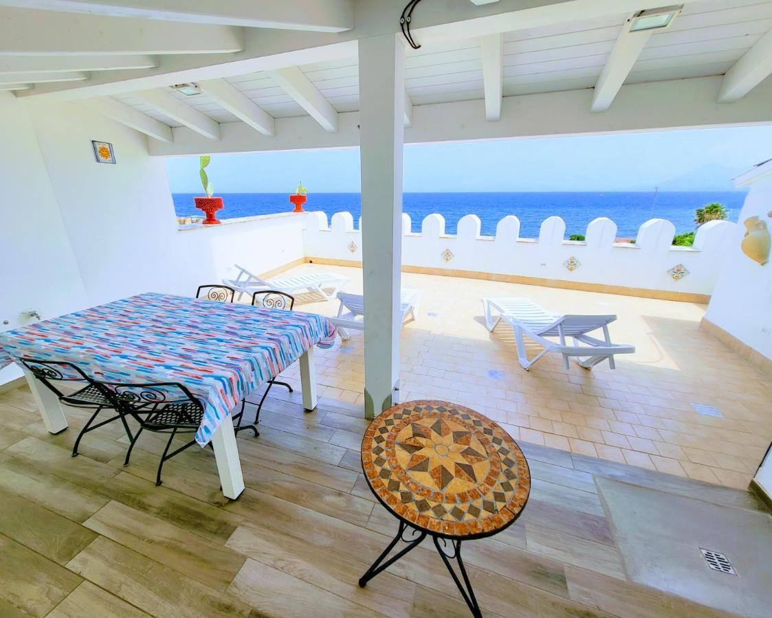 Seafront House Gabbiano Azzurro Apartman Santa Flavia Kültér fotó