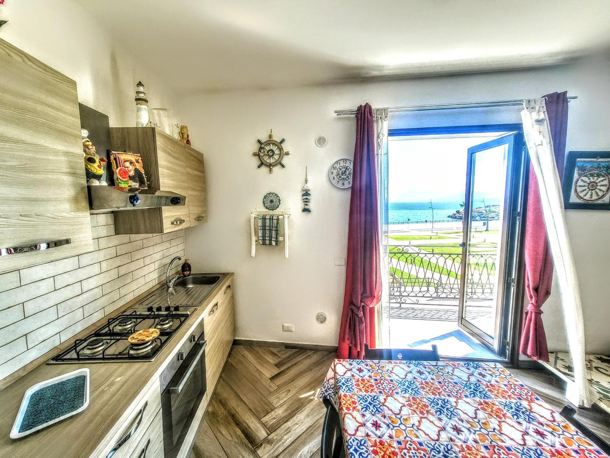 Seafront House Gabbiano Azzurro Apartman Santa Flavia Kültér fotó