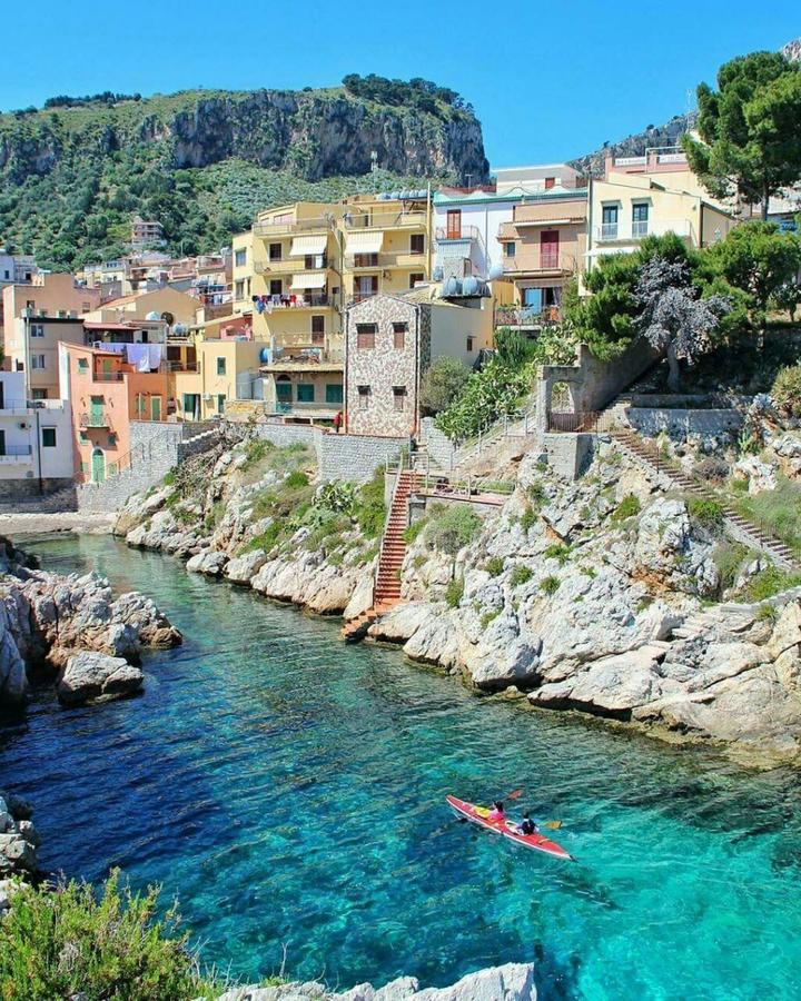 Seafront House Gabbiano Azzurro Apartman Santa Flavia Kültér fotó